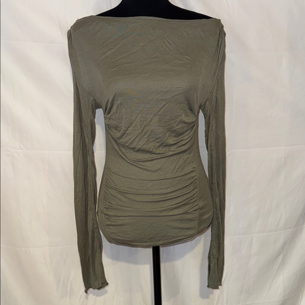 Intimately Night We Met Ribbed Ruched Long Sleeve Tee - Picture 4 of 7